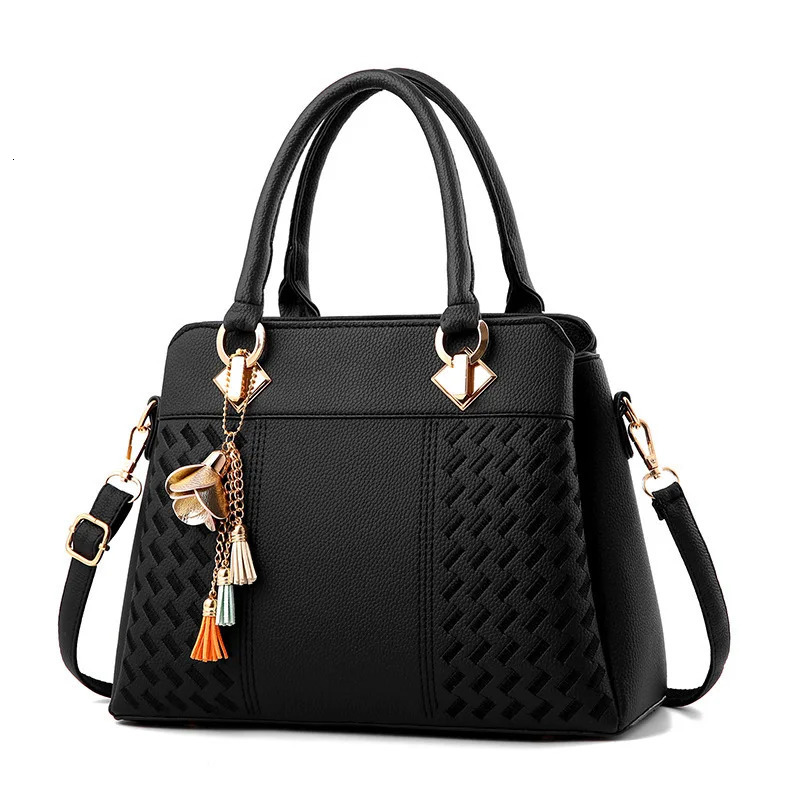 Fashion Women Handbags Tassel PU Leather Bag Tophandle Embroidery Crossbody Bag Shoulder Bag Lady Simple Style Hand Bags 251023