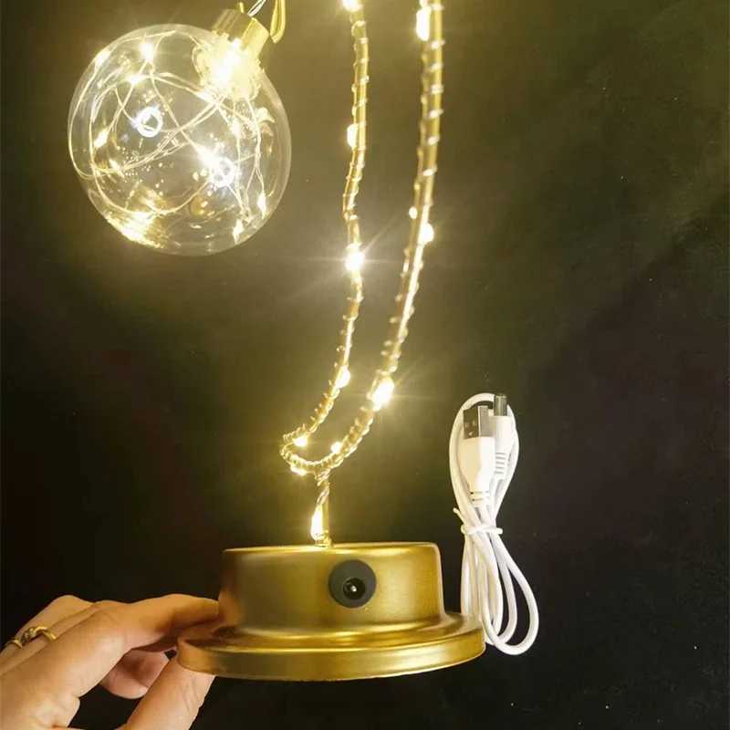 Table Lamp LED Bedroom Decoration Lamp BatteryUSB Powered Moon Star Bedside Lighting Fixture For Desktop Night Lights C251115