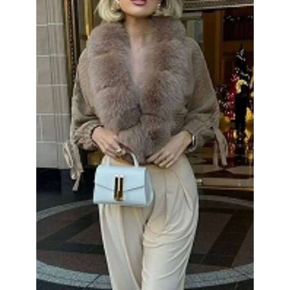 Winter New Fashion Knitting Cardigan Placket Women Casual Real Fox Coat Short Warm Knitted Jacket With Natural Fur