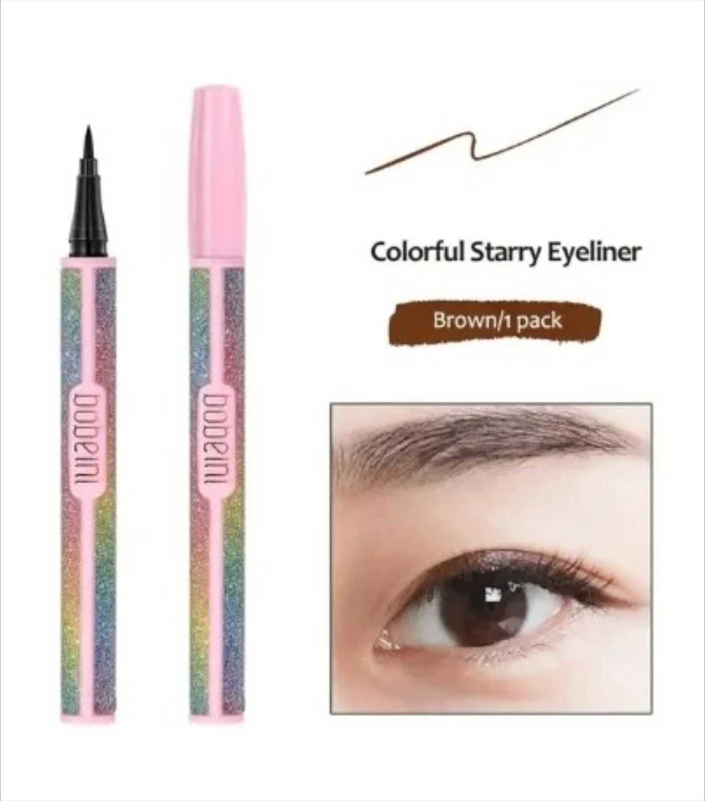 2 Color Long Lasting Liquid Eye Liner Ultrafine Brush Eyeliner Pen Makeup Women Eyeliner Eye Cosmetic Best Waterproof Quick DryL251024