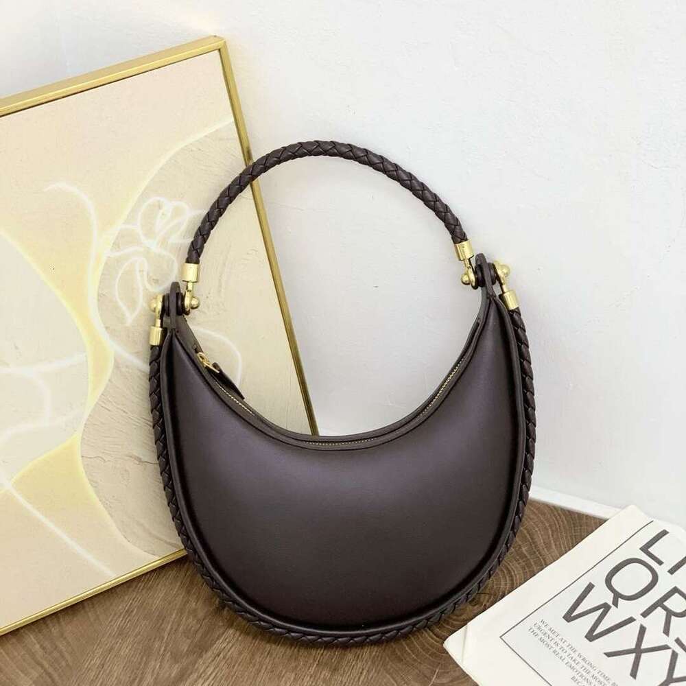 Luxury bag New Woven Half Moon Braided Rope Underarm Fashion Handheld Shoulder Crossbody Dumpling Bag for Women