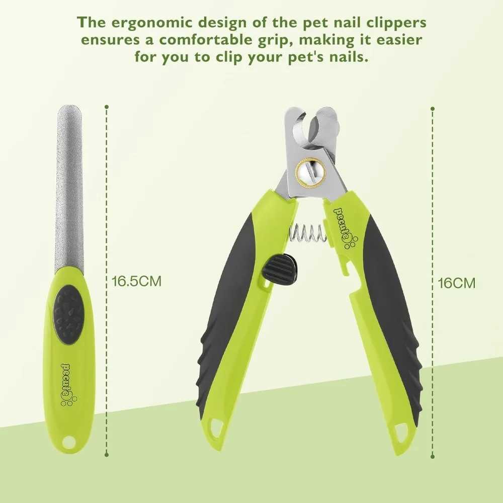 Dog Nail Clipper Dog Nail Trimmers with Safety Guard Lock Dog Nail File Sharp Stainless Steel Z20251024
