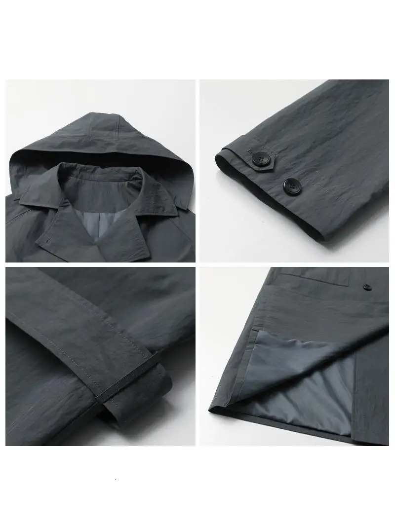 CHIC VEN Women Trench Coat Loose Casual Detachable Hat Female Windbreaker Woman Overcoat Spring Autumn 251021