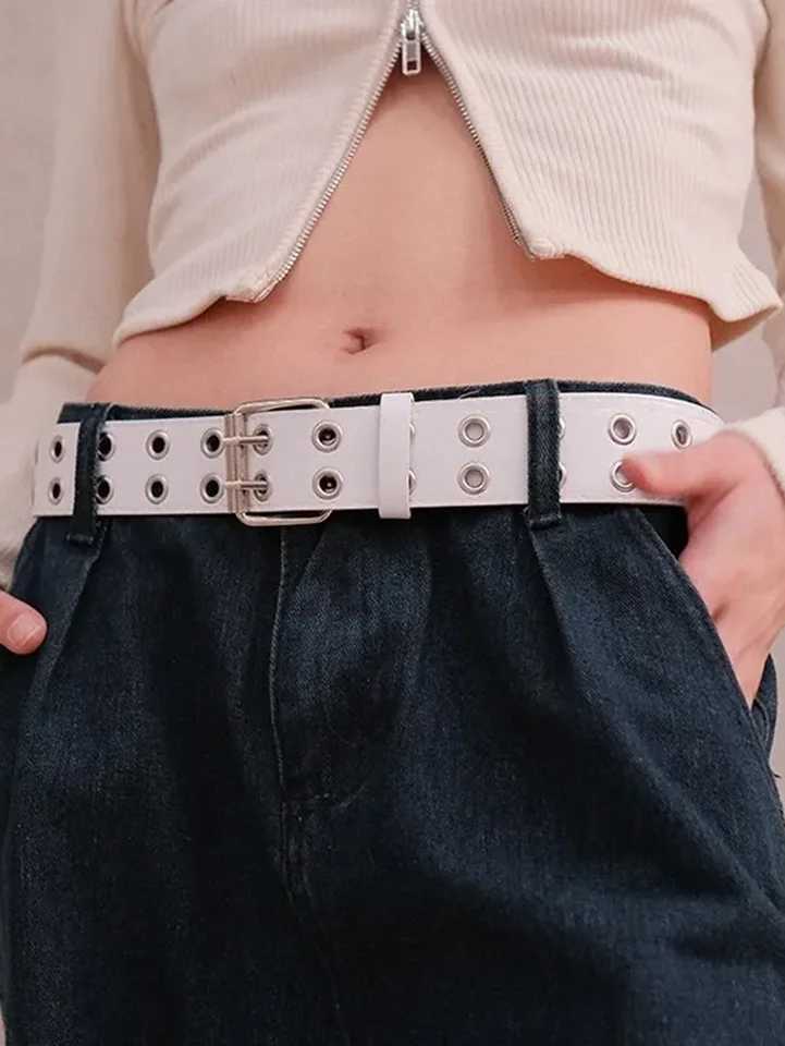 Ladies fashionable belt paired with jeans Gothic style studded decorative belt belt waist cinching belt daily wear W251024