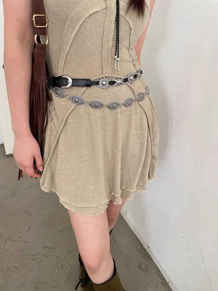 American Vintage Belt 2025 New Versatile Denim Accessory HighEnd Sense Of Minority Design Waist Chain W251024