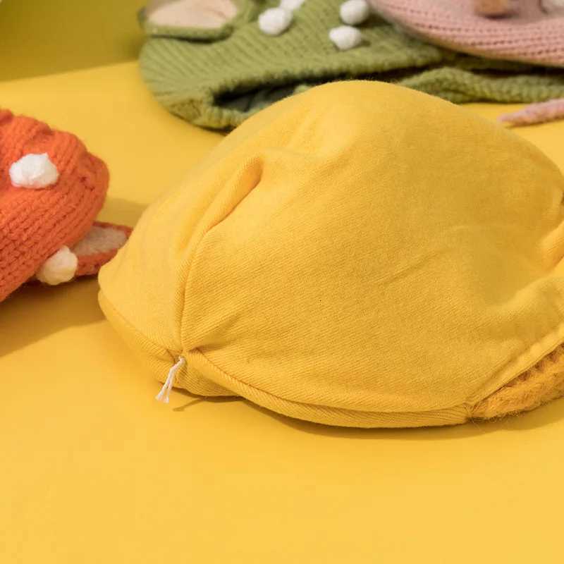 Cute Cartoon Baby Ear Protection Cap Winter Warm Infant Woolen Knitted Hat 636M Boy Girl Crochet Bonnet Toddler Beanie HeadgearL251024