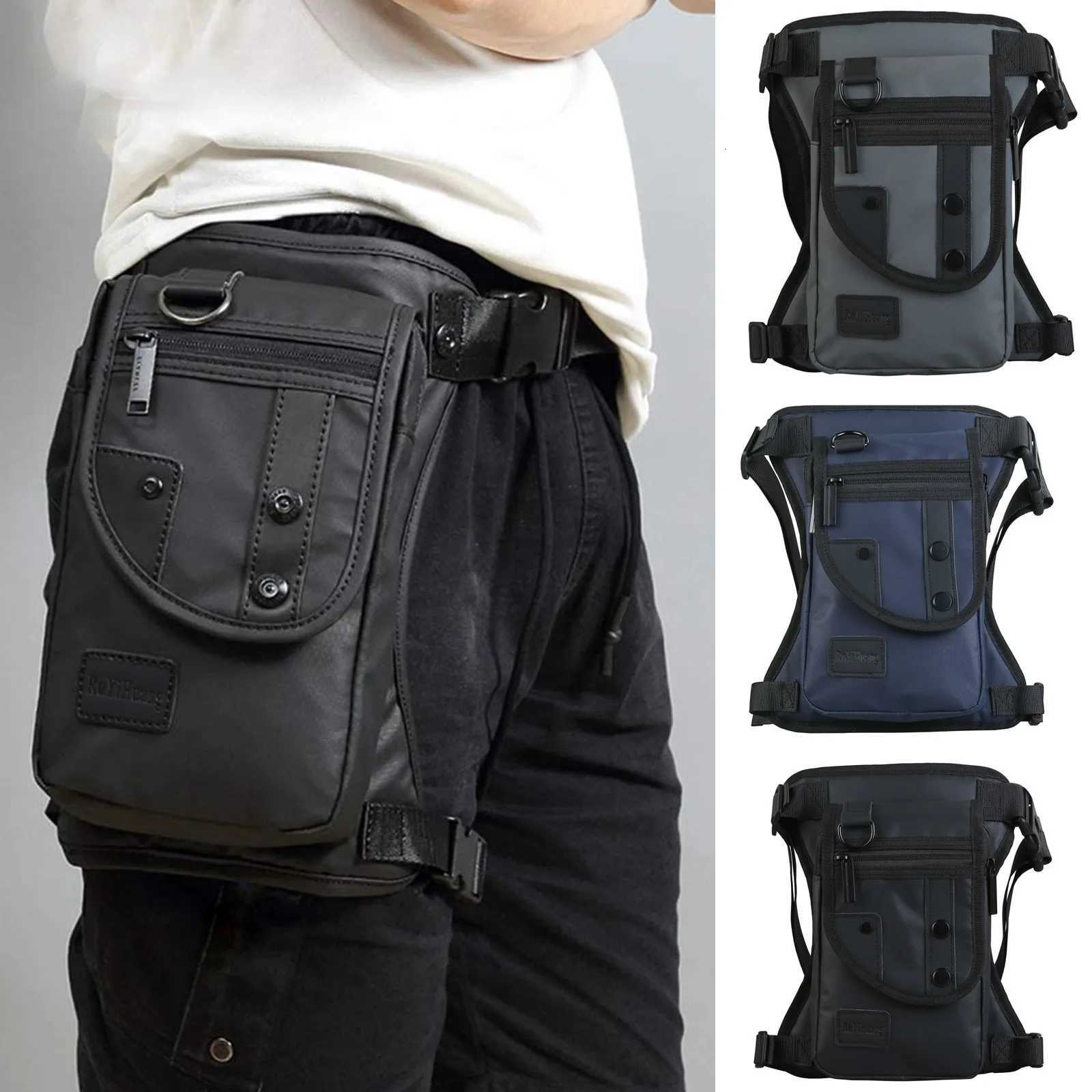 GL Nylon Drop Legs Bags Fashion Hip Waist Pack Thigh Bum Fanny Packs Multifunction Tactical Riding Male Shoulder Messenger BagL251024