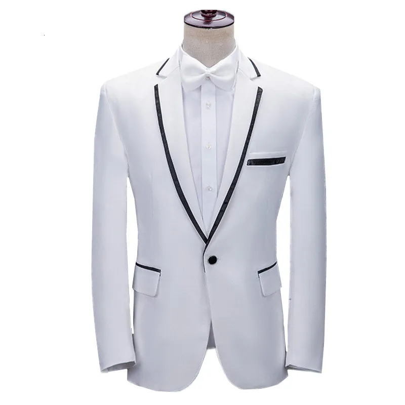 Men Patchwork Suit Single Button Flower Jacket Fashion Singer Host Pianist Stage Performance Blazers Coats 251023