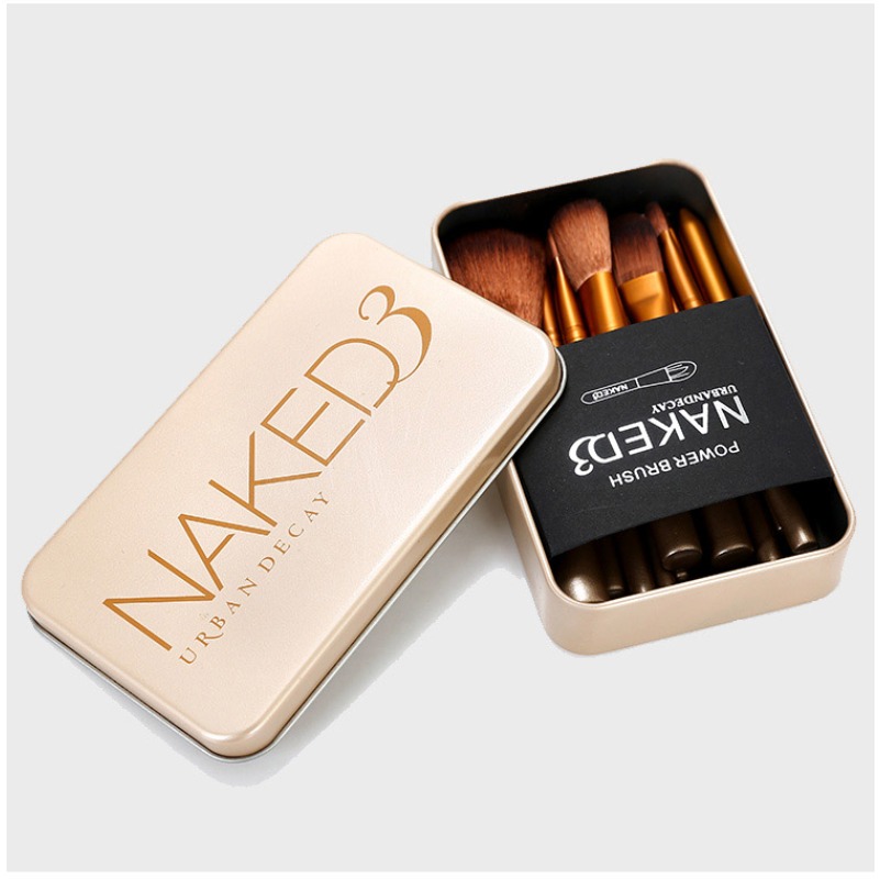 M MC Naked 3 kylie jenney Professional 12 PCS Makeup Brush Cosmetic Facial Makeup Brush Tools Makeup Brushes Set Kit With Retail Box