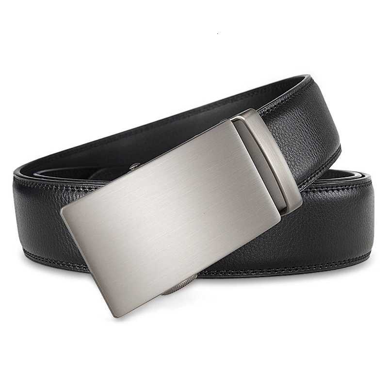 35cm High End Handsome Alloy Automatic Buckle Belt Mens Durability PU Leather Waistband Fashion Business Male Waist Straps W251024