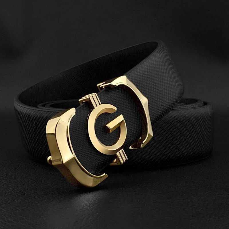 2024 High quality white casual men belt genuine leather designer G letter belt Cowskin solid smooth buckle belt ceinture homme W251024