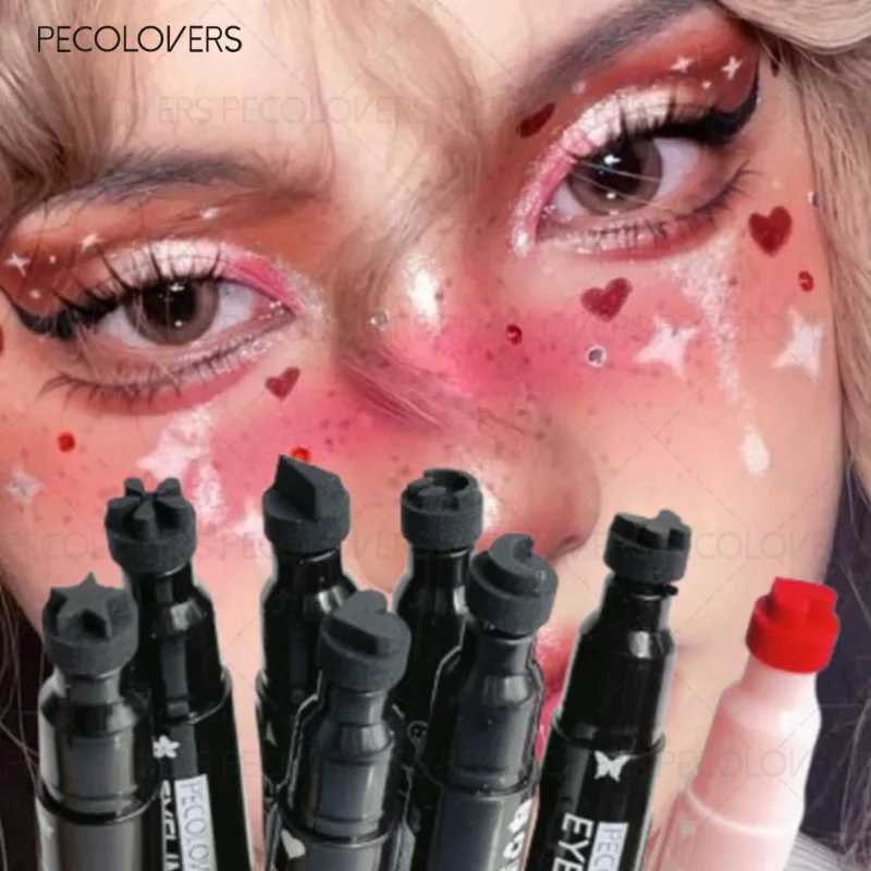 Seal Eyeliner Liquid Eyeliner Various Seal Shapes Novices Friendly Quickdrying Extremely Thin Eyeliner Eye CosmeticsL251024