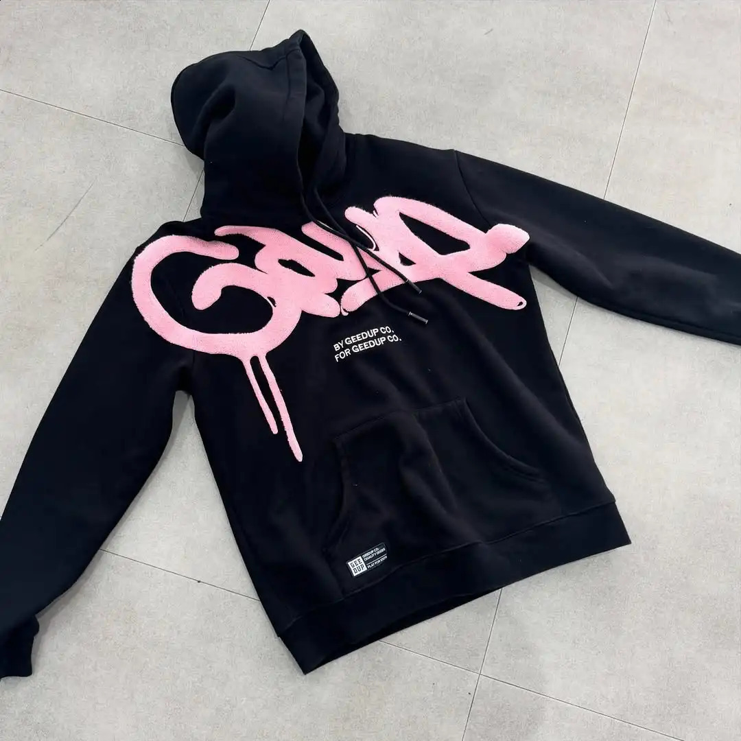 Y2K street style Fashion Letter Printing Cotton Hoodies Harajuku Hip Hop Punk Men Oversized Sweatshirts Casual Jacket 251018