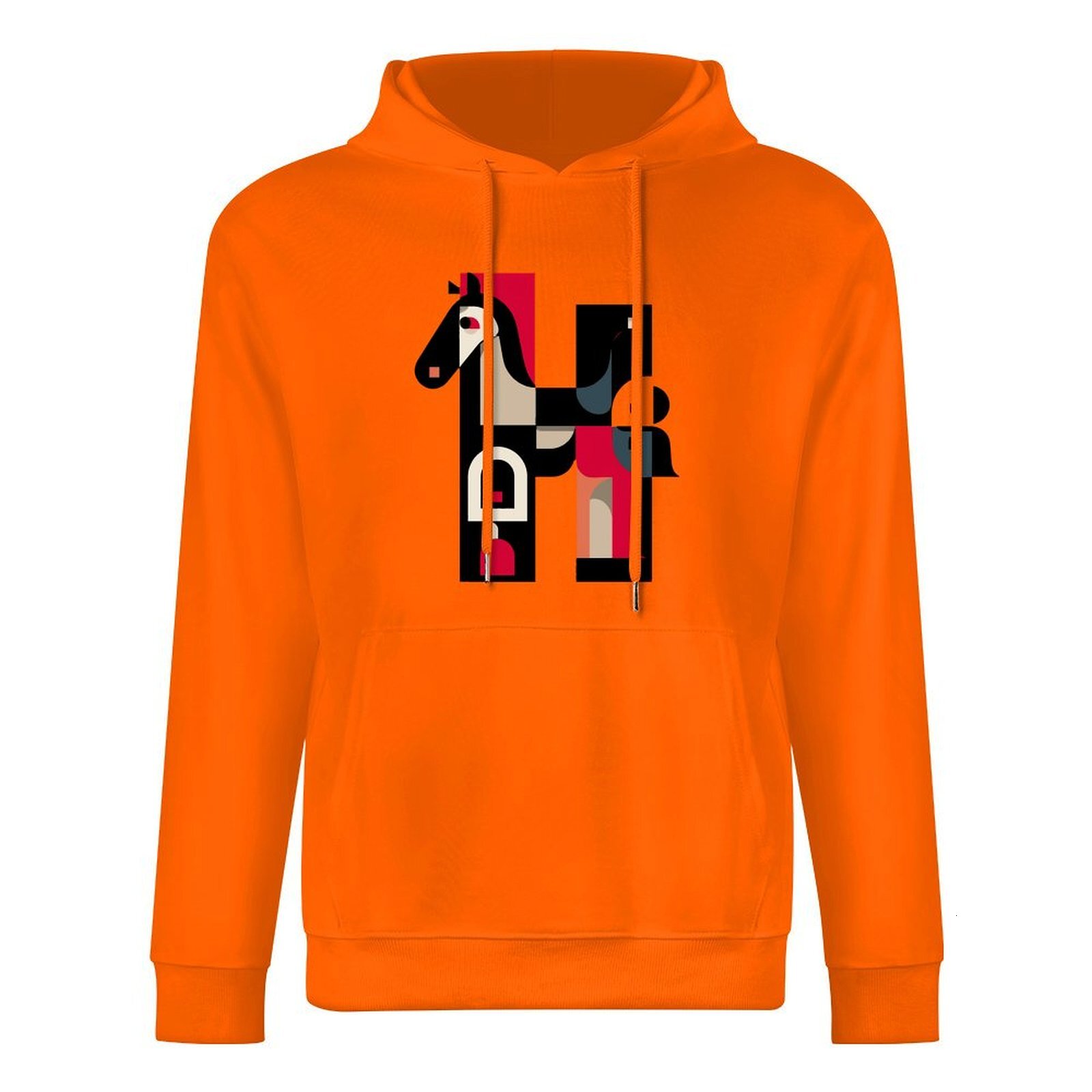 H Designer Fall Winter Hoodie Luxury Horse Print Design Unisex Long Sleeve Streetwear Hip Hop Oversized Fit Hoodie Men's Fashion Apparel H66