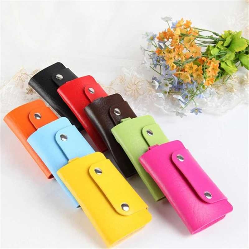 Women Men PU Leather Car Key Holders Keys Organizer Key Wallets Car Keychain Leather Housekeeper Key Wallet Cover 7Colors Z251023
