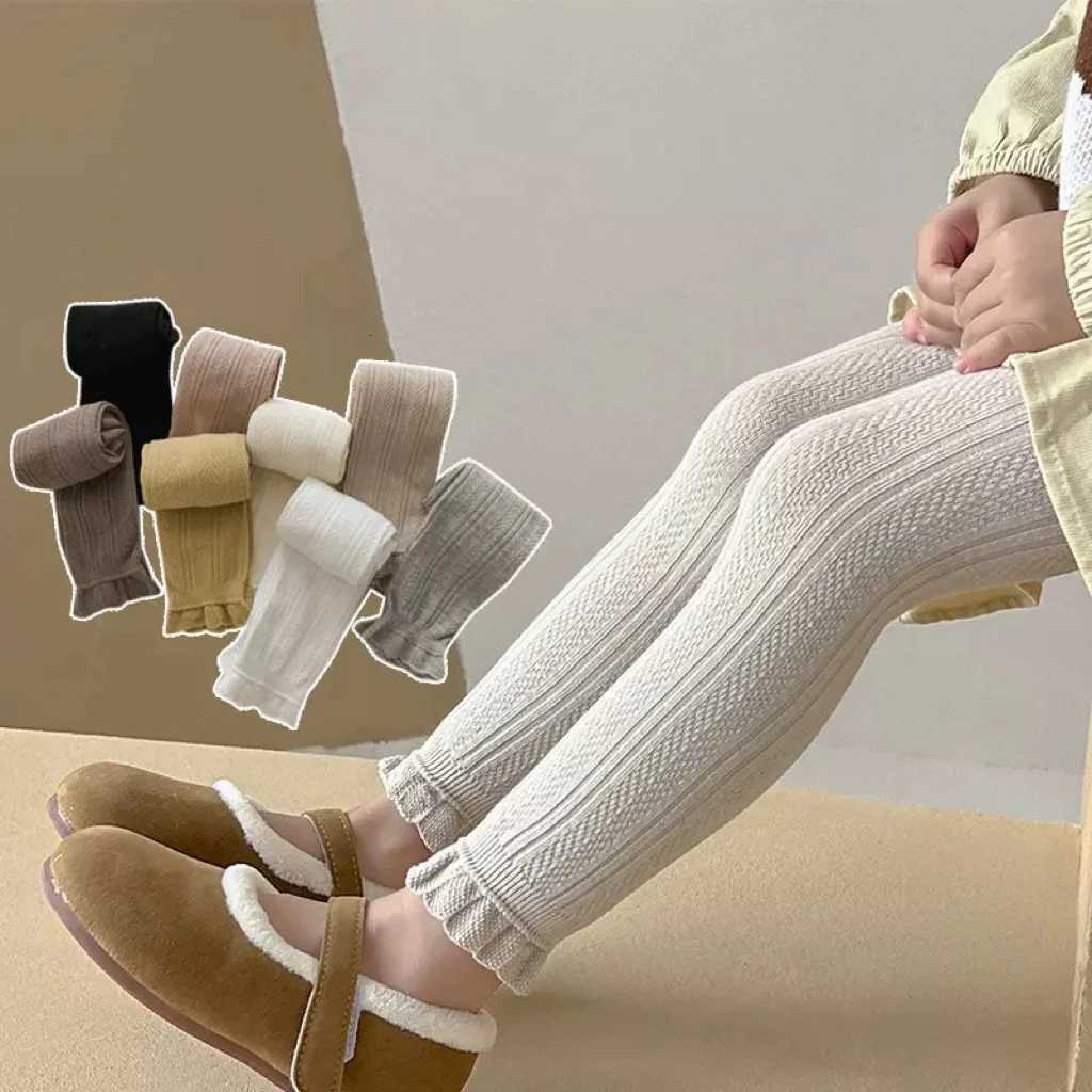 1pcs Girl Spring Summer Solid Kid Legging Children Thin Tight Sweatpant Child Casual Pants Autumn Toddler Skinny Cropped TrouserT251024