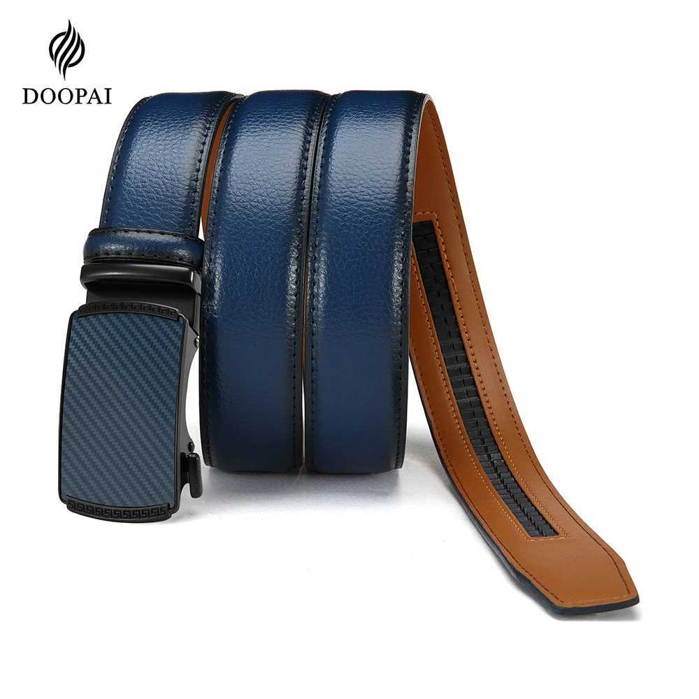 DOOPAI Men Belt Automatic Buckle Belt Fashion Alloy Belts Leather Luxury Belts for Men Business Luxury Designer Clothes W251024