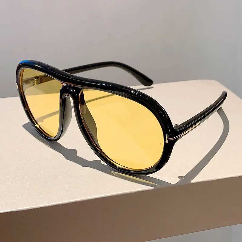 Trend Oversized Pilot Sunglasses Women For Men Luxury Brand Designer Sun Glasses Vintage Big Frame Eyeglasses Punk Driving ShadeT251024