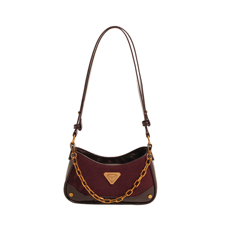 Designer 2025 new retro versatile soft tote casual and fashionable cross body bag for women black red brown