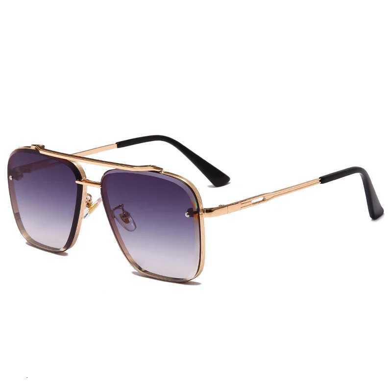 New Fashion Classic Square Sunglasses Cool Men Vintage Brand Design Metal Sun Glasses Women Shades UV400 Oculos De SolT251024