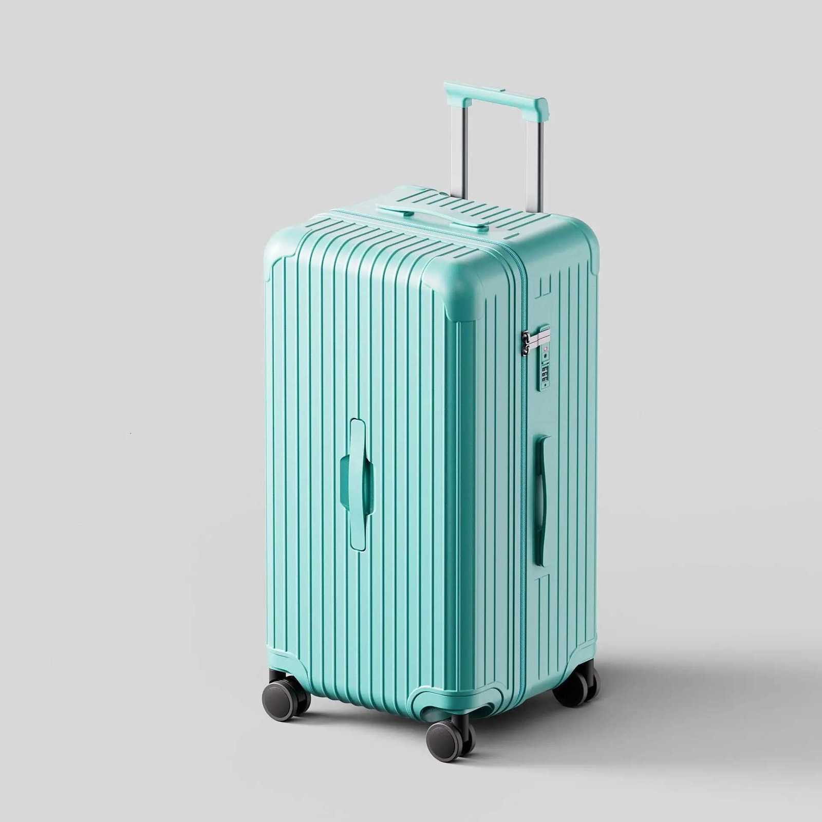 Large capacity 37 minute suitcase 30 inch travel suitcase thickened luggage compartment anti drop and explosionproof passworW251024