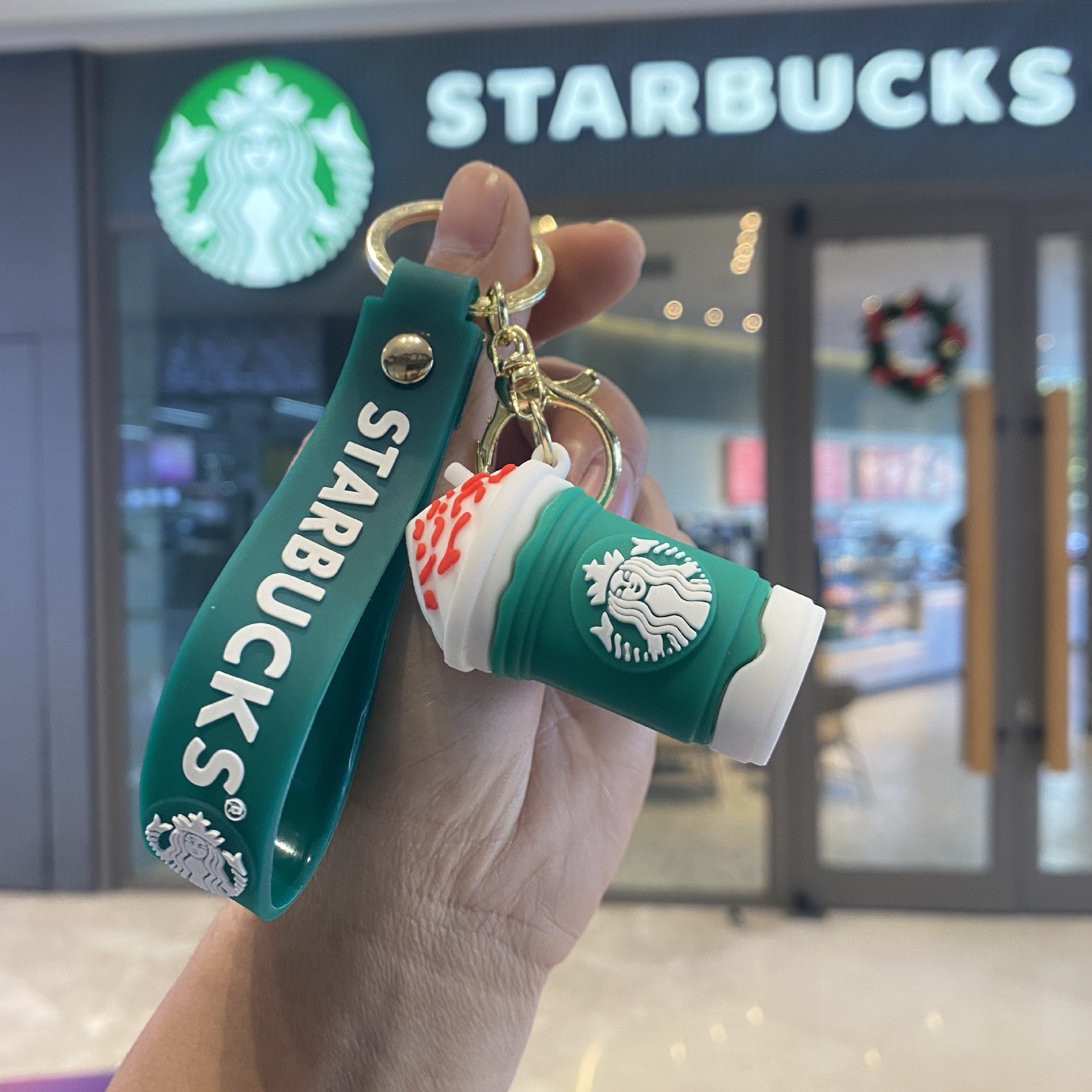 Starbucks Milk Tea Cup Keychain Plush Doll Claw Machine Small Gift Bag Accessory New Year Gift Wholesale