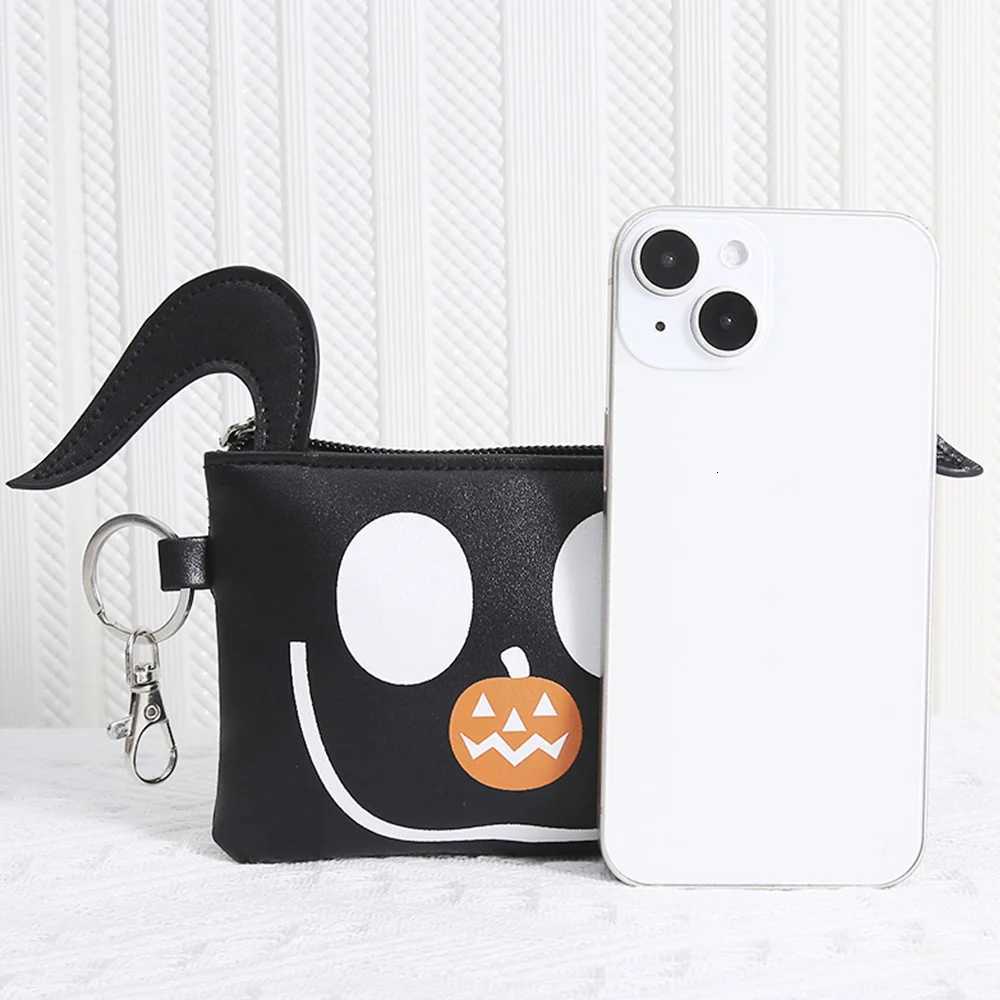 Cartoon Cute Womens Card Bag Keychain Halloween Purse Unisex Protable Wallet Funny Smiling Lovely Devil Ghost Bag Coin Bag Z251023
