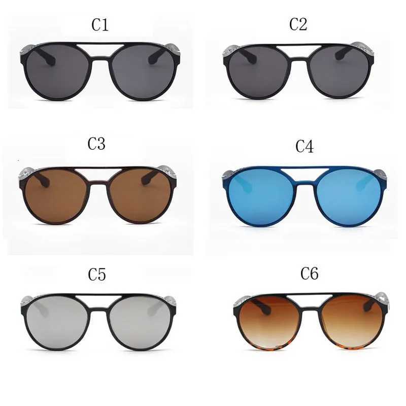 2022 Classic Gothic Steampunk Style Sunglasses Men Women Brand Designer Retro Round Colorful Lens Vintage Sun Glasses UV400T251024
