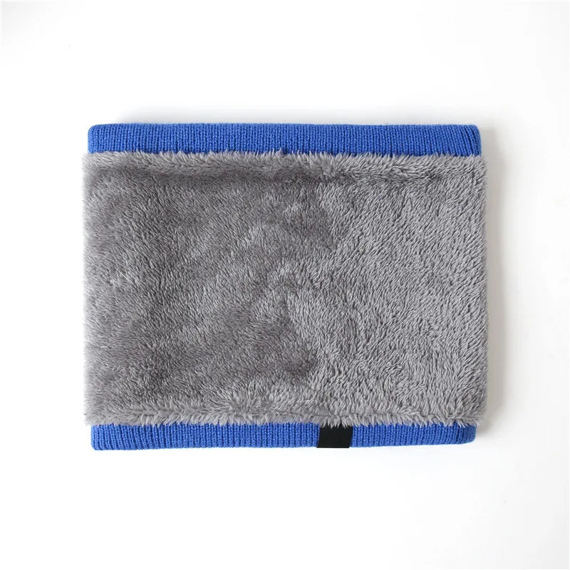 Autumn Winter Knitted Children Neck Guard Kids Ring Scarf Unisex Thickened Fleecing Warm Cold Neckerchief Men Women Neck Cover 251020
