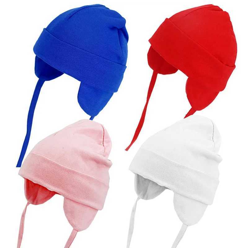Solid Color Baby Ear Protection Cap 03 Years Girl Boy Children Autumn Winter Warm Earflap Hat Toddler Knitted Beanie Bonnet L251024