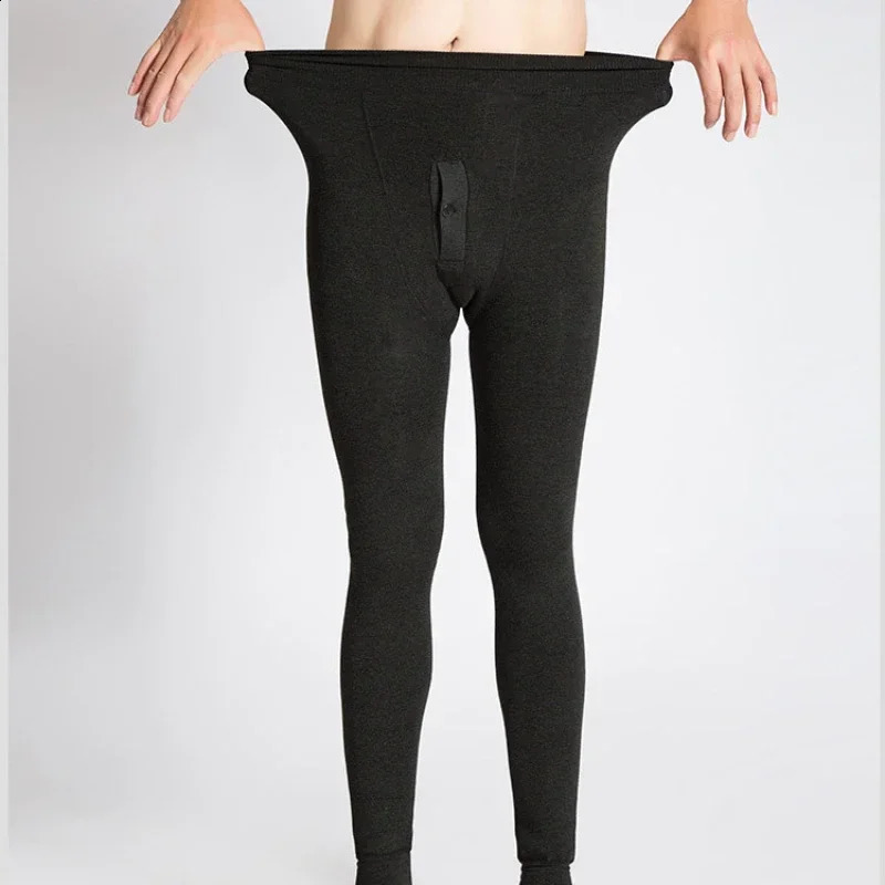 Winter Thermal Underwear Mens Long Johns Warm Thick Velvet Thermo Bottoms Man High Waist Leggings Underpants Pantalon Termico 251018