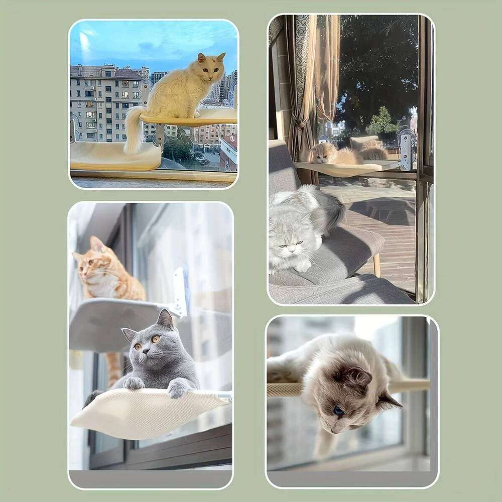 designer brand Cat nest super suction cup swing sun can be removed and washed mattress windowsill glass hanging bed pet supplies