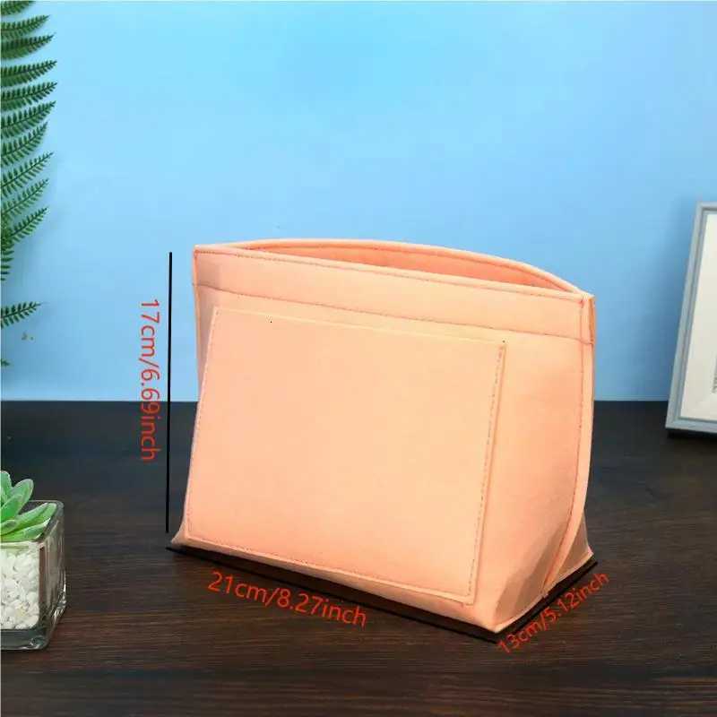 SML Solid Color Felt Inner Bag Makeup Storage Bag Womens Multifunctional Storage And Tidying Toiletry BagsT251024