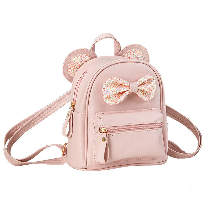 New designer little girl fashionable and adorable multifunctional backpack for children's travel, outdoor butterfly bow, kindergarten baby backpa