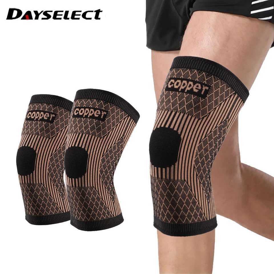 1Pcs Band Copper Nylon Knee Brace for Arthritis Pain and Support Knee Sleeve Compression for Sports Workout Arthritis ReliefW251024