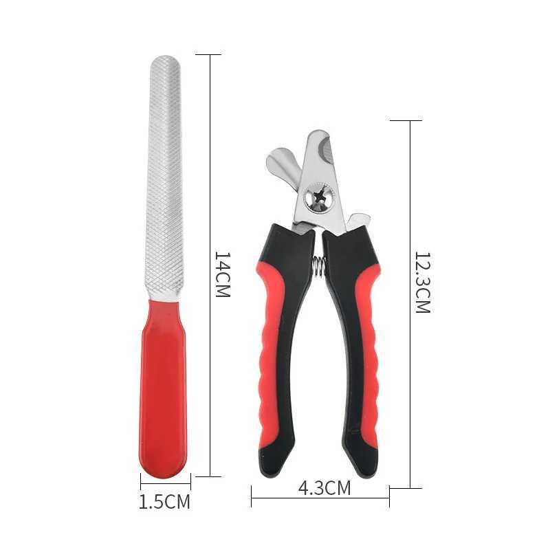 Pet Nail Clippers Large Dog Nail Clippers Nail Clippers Multifunctional Teddy Cat Scissors Twopiece Set Z20251024