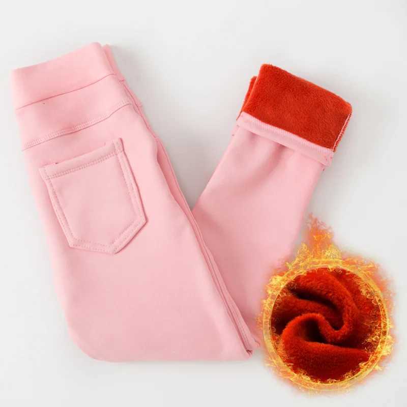 Winter Baby Girls Legging Plus Velvet Thickening Fleece Warm Leggings Pants for Girl Kids Winter Pants Trousers Childrens PantsT251024