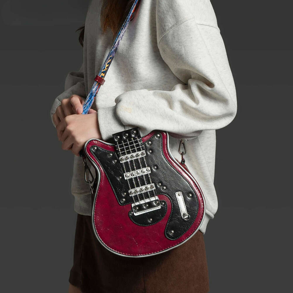 Purses And Handbags For Women Designer Leather Crossbody Shoulder Bag Handmade Guitar Shape Purse Bags Purse