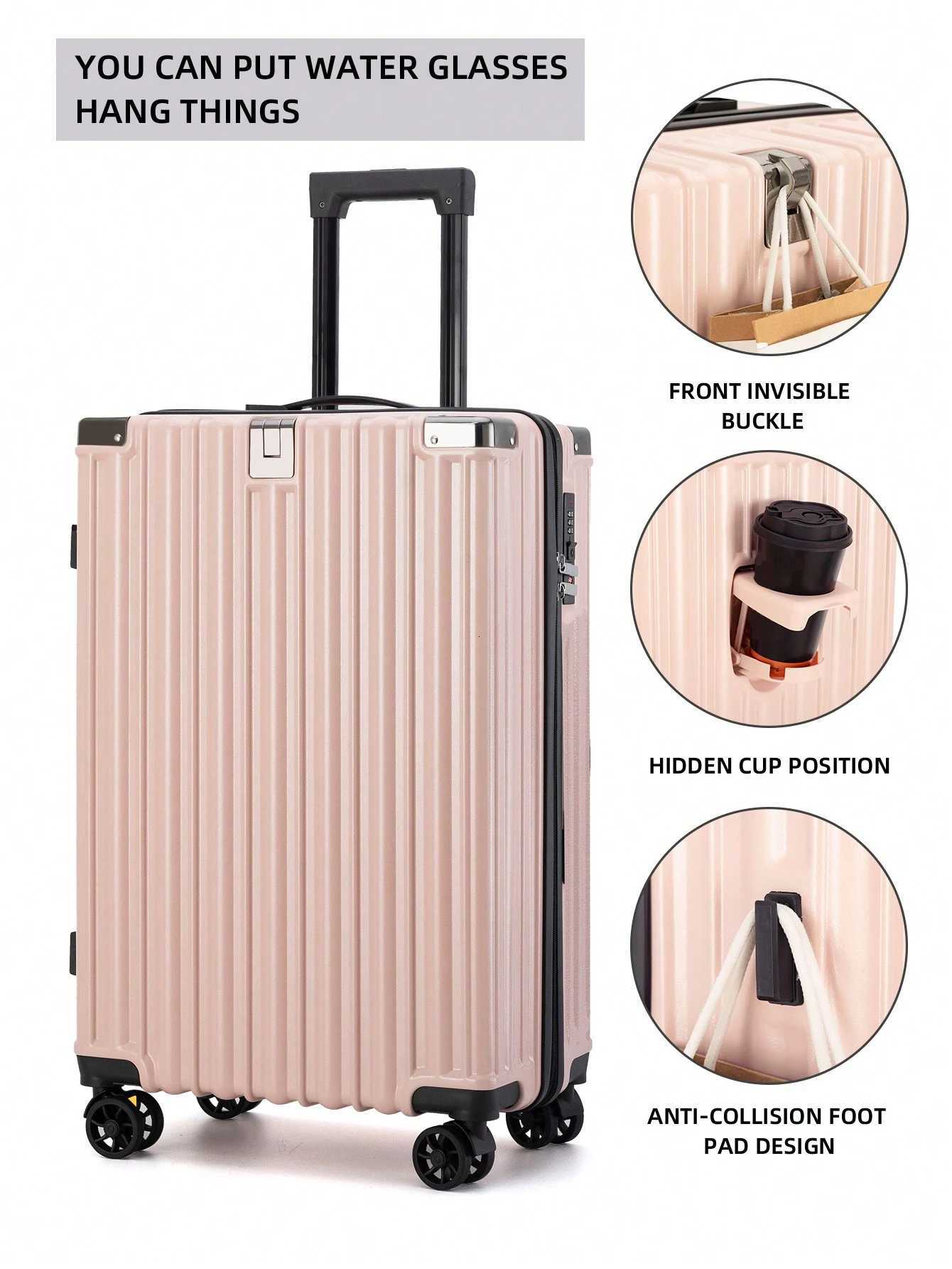 Large Capacity Multifunctional New Suitcase Student Strong and Durable Password Box 28 Trolley Case Universal WheelsW251024