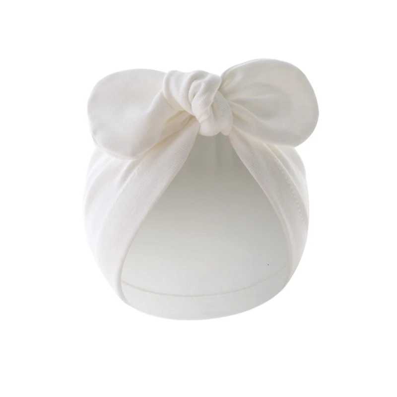 Infant Beanie Hat Baby Turban Hat Big Bow Boneless Hat Soft Headwear for Babies 012M Girl Boys Breathable Hospital HatL251024