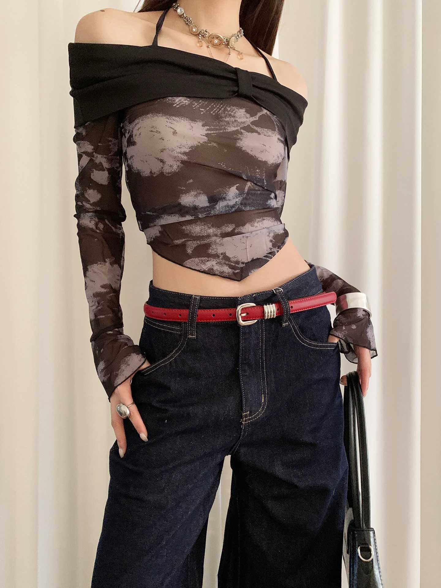 Designer Womens Waist Belt With Vintage Decoration For Jeans In Black Korean Version Of A Simple Belt W251024