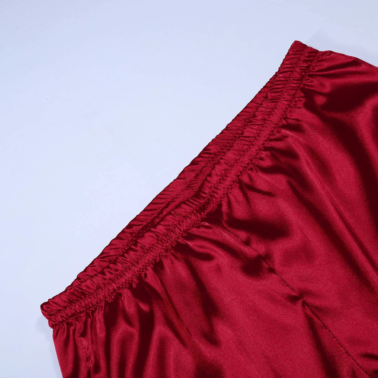 Red Womens Satin Pajama Sets 2 Piece Family Outfits Mother Sleepwear Christmas Home Clothes Pyjamas Suits Ice Silk Homewear 251020