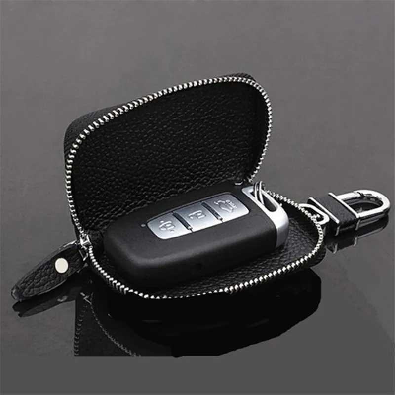 PU Leather Keychain Men Women Key Holder Organizer Pouch Cover Male Car Key Wallet Housekeeper Key Case Mini Card Bag Z251023