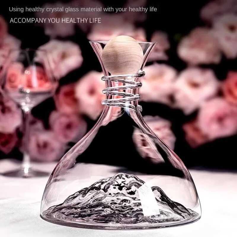 Lead Crystal Wine Decanter berg Design Aerator Optional Wooden Stopper He Bar Accessory Barware and hemade items Y251024
