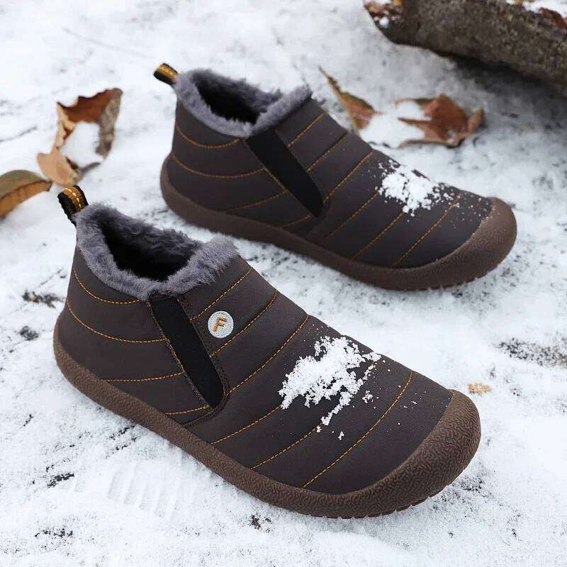 Golden Sapling Winter Waterproof Warm Unisex Fashion Outdoor Flats Men Low Cut Thermal Loafers Leisure Casual Shoes Lovers