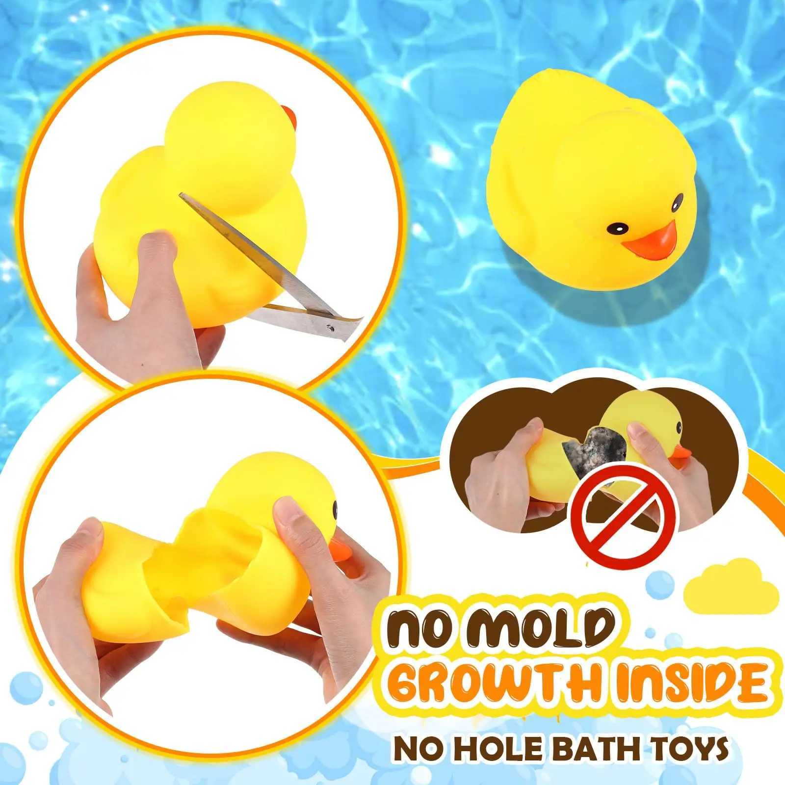 689 Inch Giant Rubber Duck Big Rubber Duck Large Duckling Bath Toy with Squeaky Sound for Summer Baby Shower Birthday Party J251023