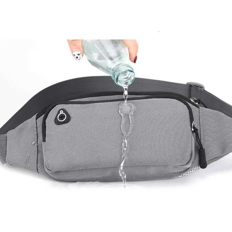Nylon Waterproof Fanny Waist Bag Pack For Men Women Belt Pouch Male Belly Banana Ladies Bum Hip Kangaroo Sports Running WaistbagL251024