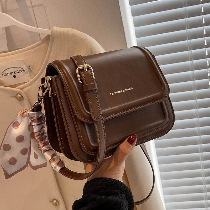 Leather Shoulder Bag Purse for Women Fashion Crossbody Bags Underarm Bag Small Square Satchel Handbag 251023