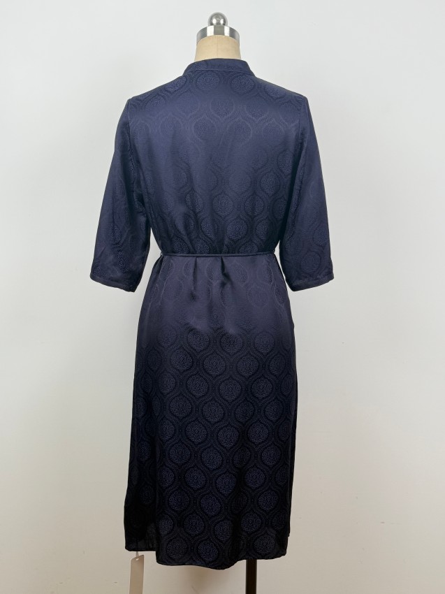 Simple, sophisticated, and elegant silk dress with a youthful, graceful charm JYL85070