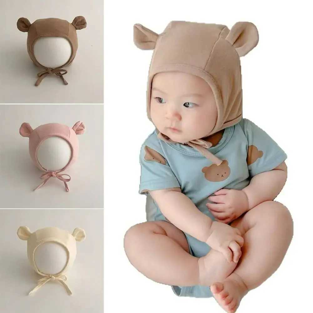 Allmatch Cotton Newborn Cap Bear Ear Breathable Fetal Hat Baby Ear Protection Cap UnisexL251024
